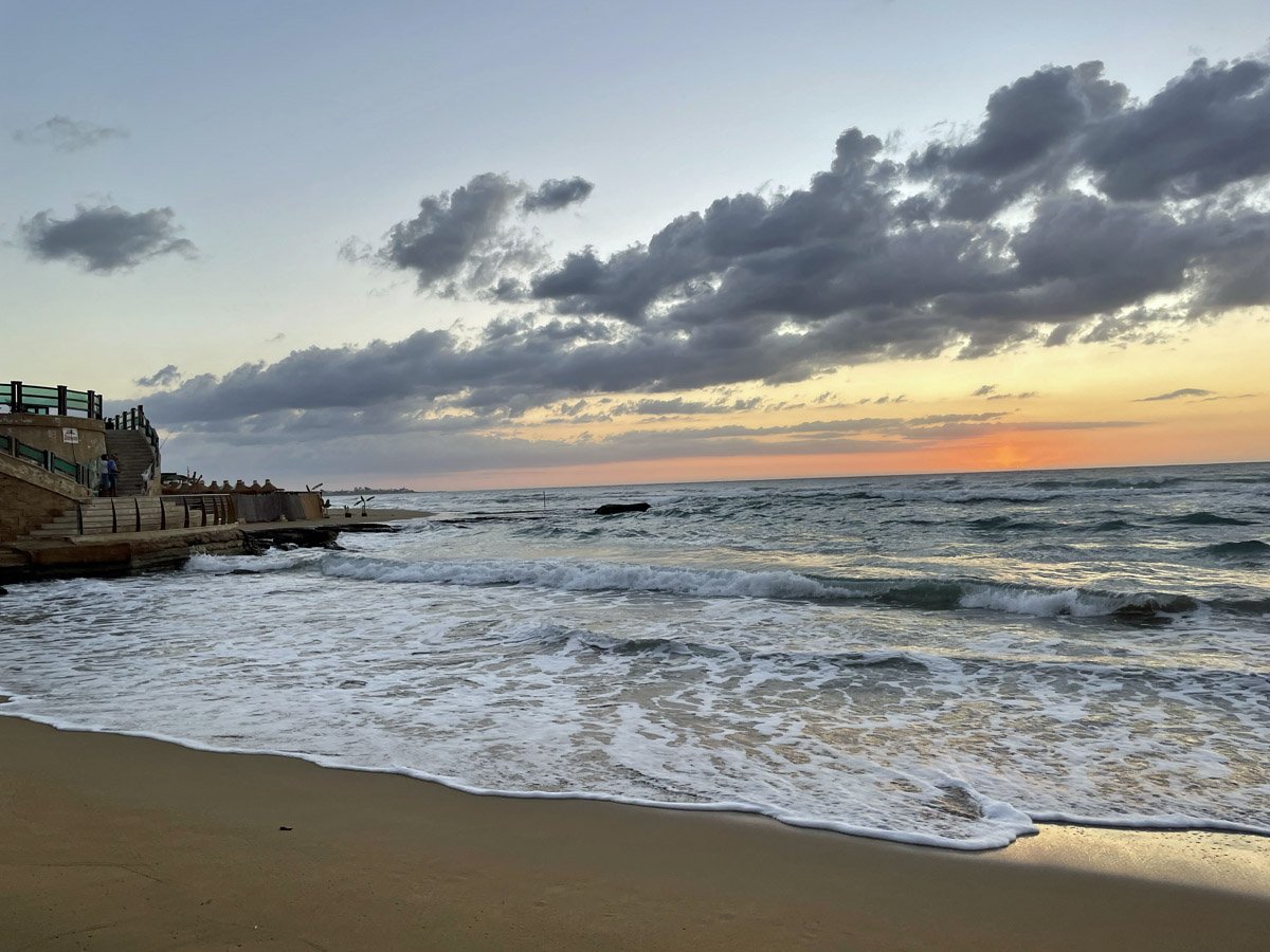 Late-day light on the shore