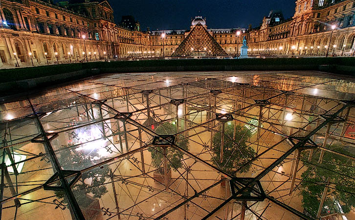 Inverted pyramid below