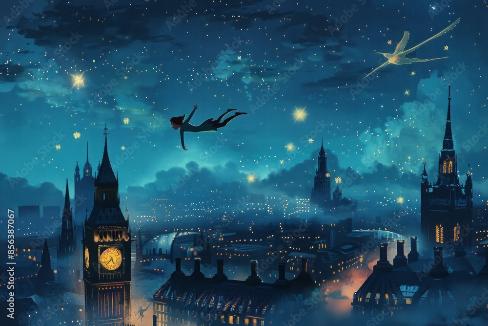 Peter Pan’s glowing rooftop