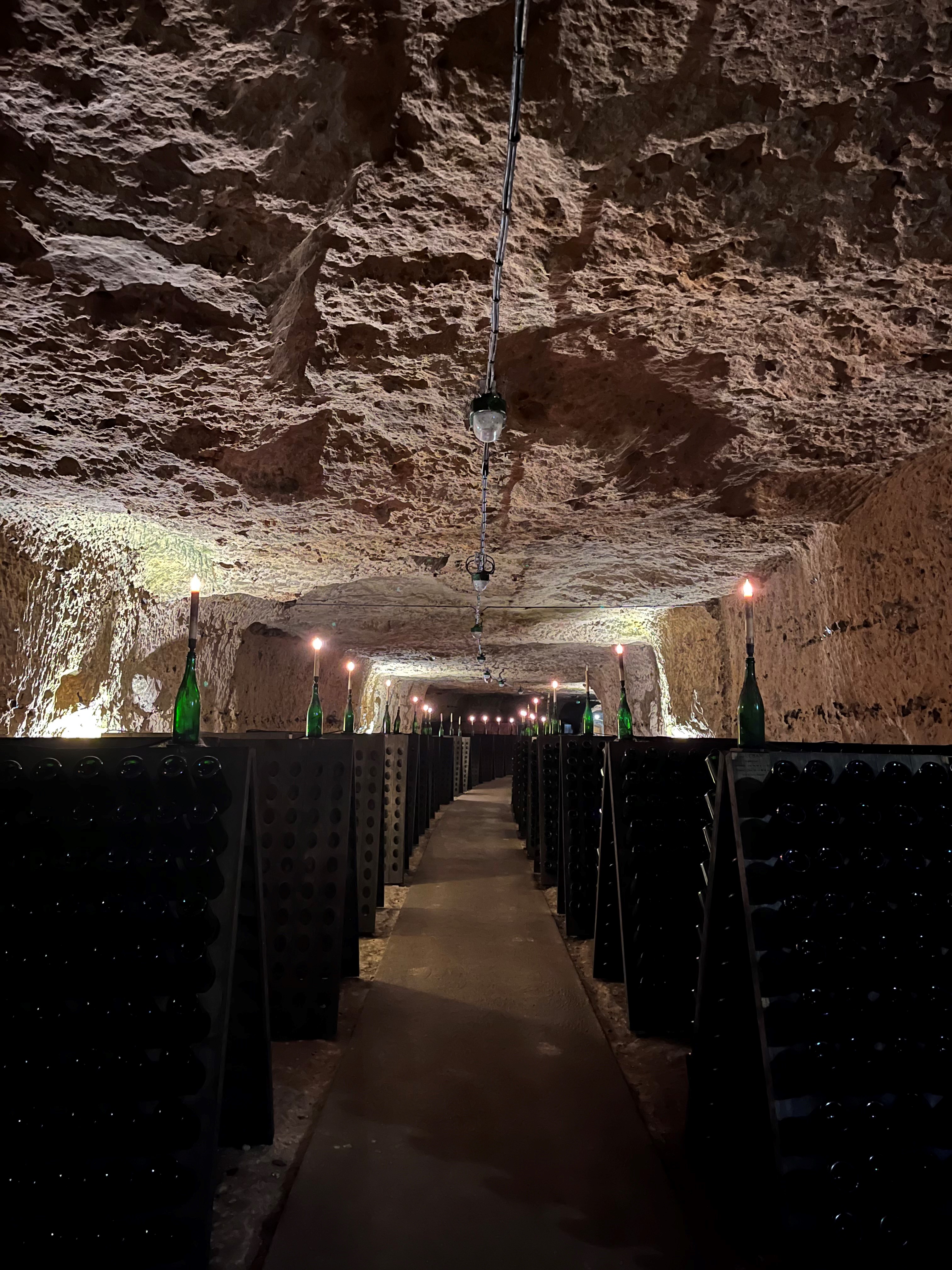 Troglodyte cellar walls