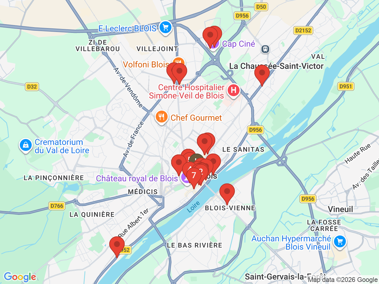 Map of eat & drink near Denis Papin Staircase