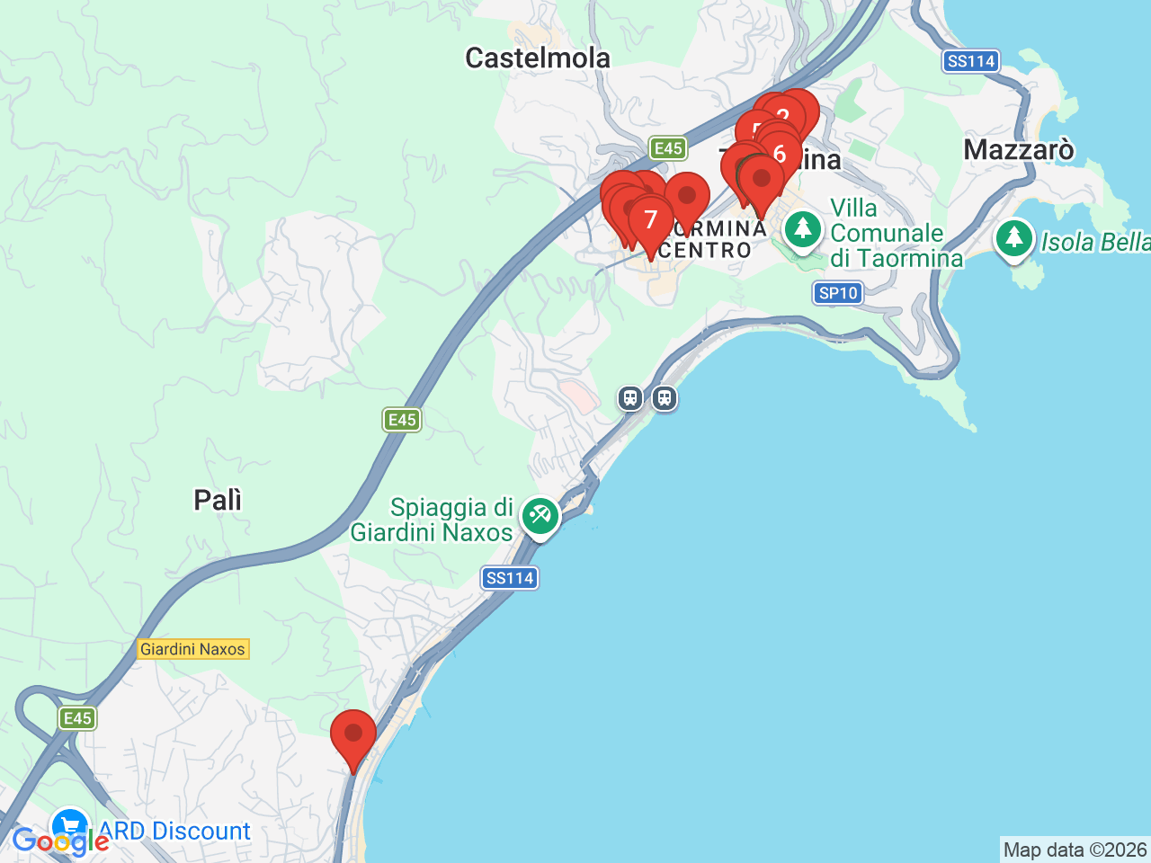 Map of eat & drink near Corso Umberto